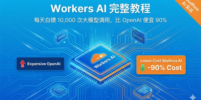 Cloudflare Workers代理AI API配置示意图