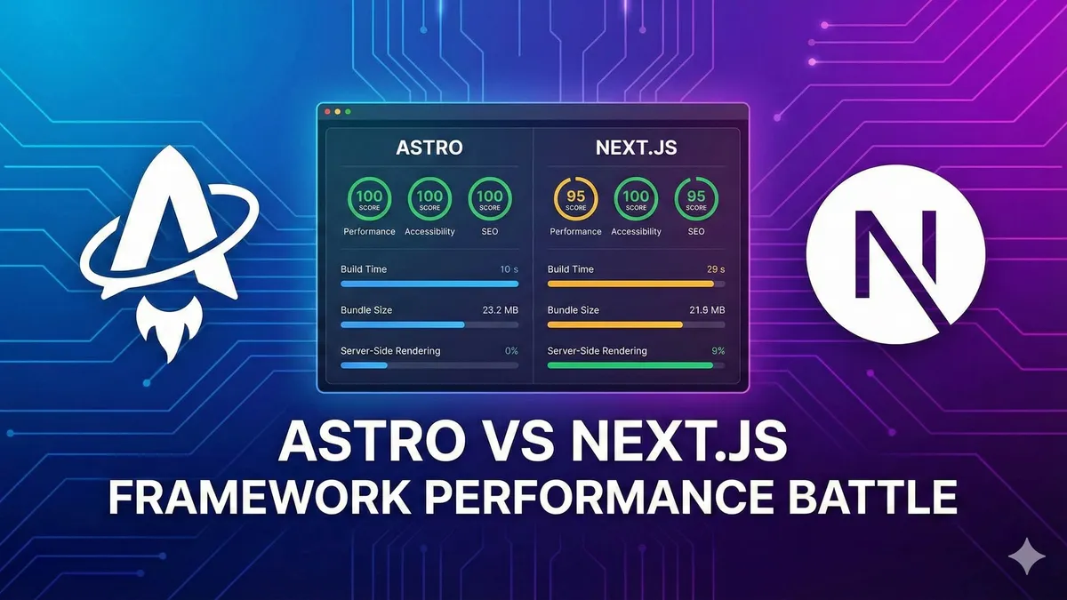 Astro 和 Next.js 框架性能对比