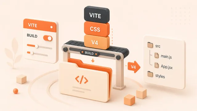 Easton editorial illustration: one project folder receiving a stack of utility-style tokens
