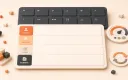 Easton editorial illustration: one enlarged reusable four-field template card