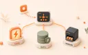 Easton editorial illustration: a central API routing hub with one inbound request token and three clearly differentiated outbound branches
