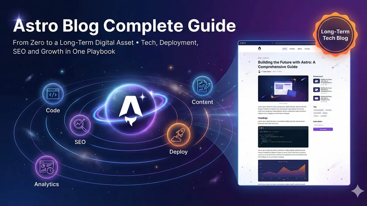 Astro博客完整搭建指南示意图