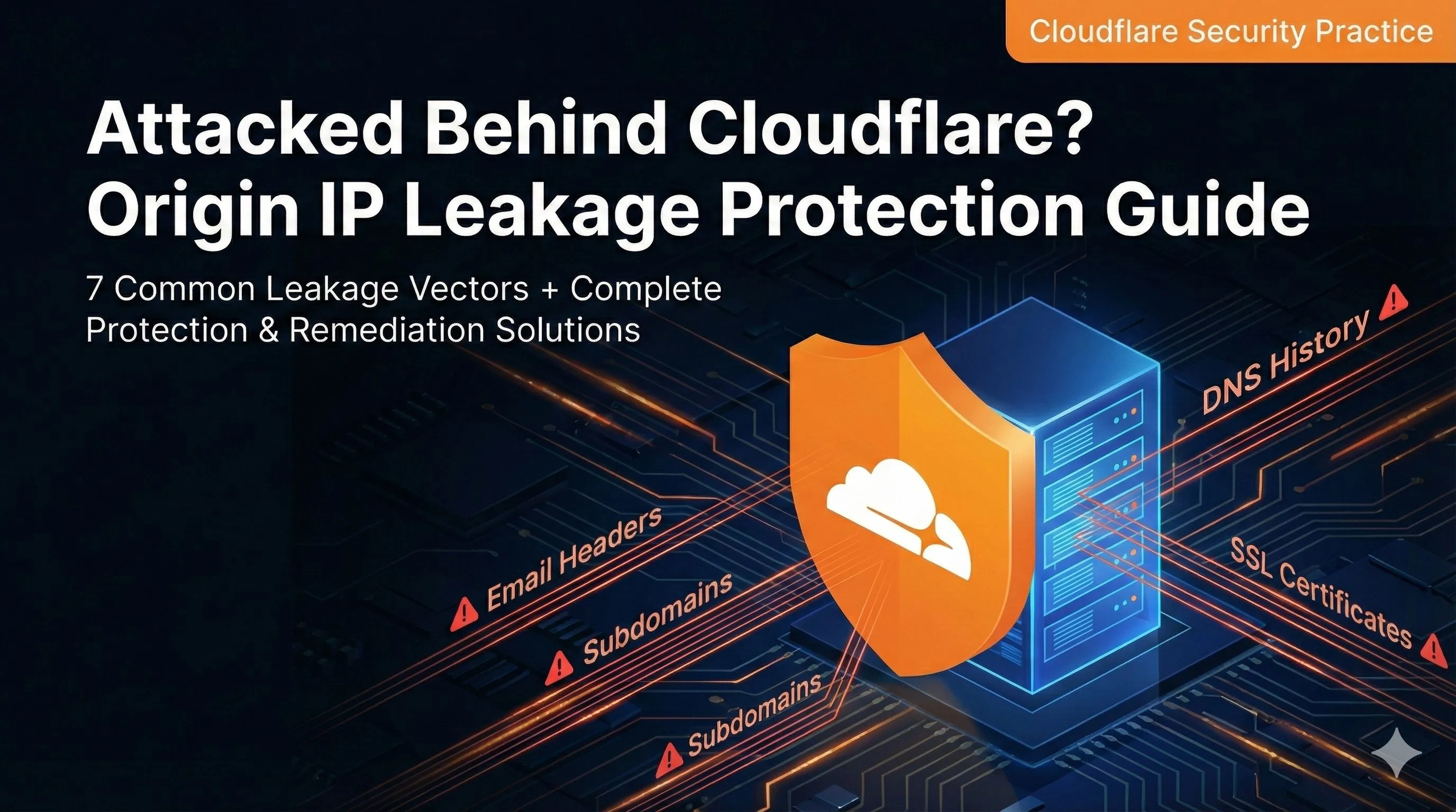 Server protected by Cloudflare shield, showing CDN protection layers and blocked DDoS attacks