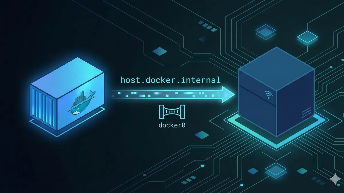 Docker容器访问宿主机服务示意图