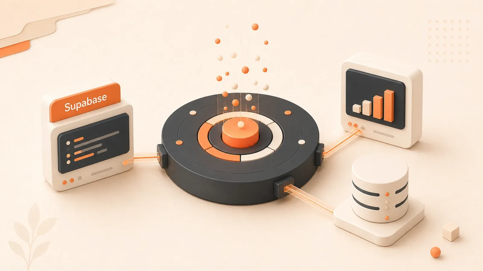 Easton editorial illustration: realtime data exchange hub