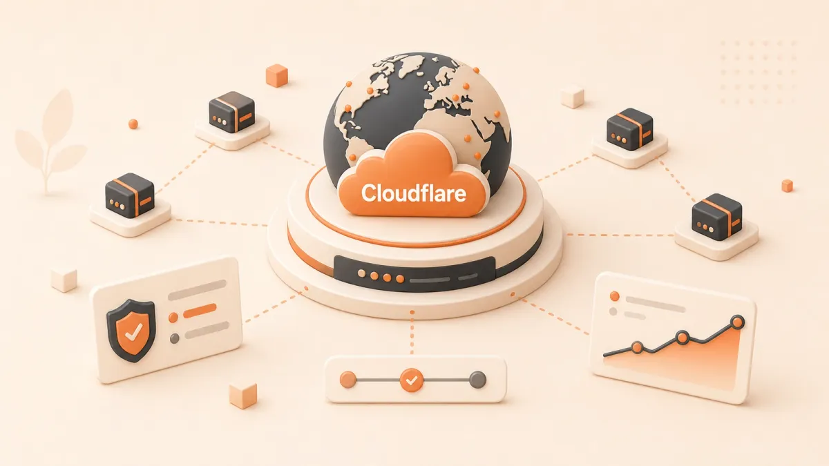 Easton editorial illustration: edge-node constellation