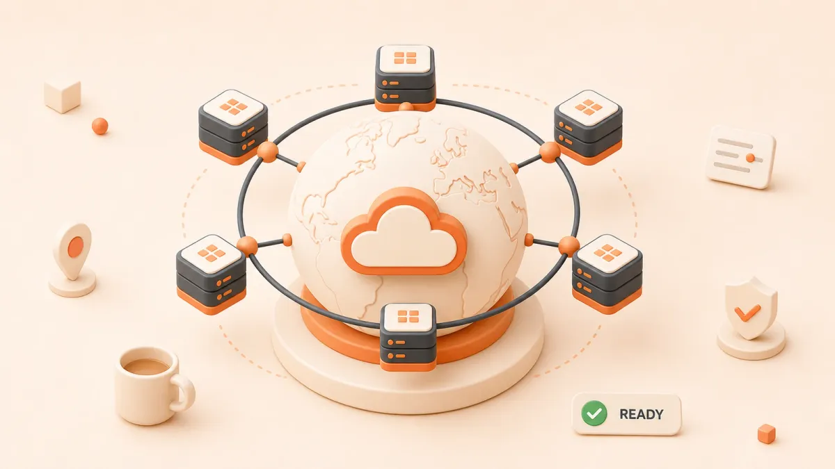 Easton editorial illustration: global cache relay