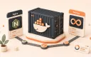 Easton editorial illustration: container packing dock