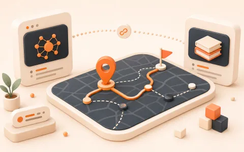Easton editorial illustration: vector-map navigation table