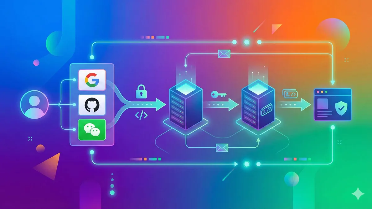 Next.js OAuth 第三方登录配置示意图