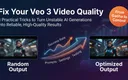Veo 3 AI视频生成质量优化技巧示意图