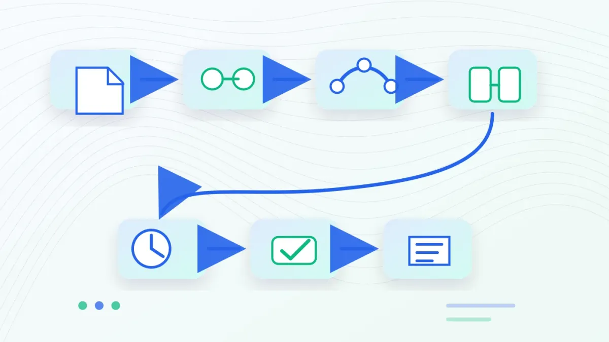 ComfyUI workflow の再利用とトラブルシュートを表す抽象的なノード図
